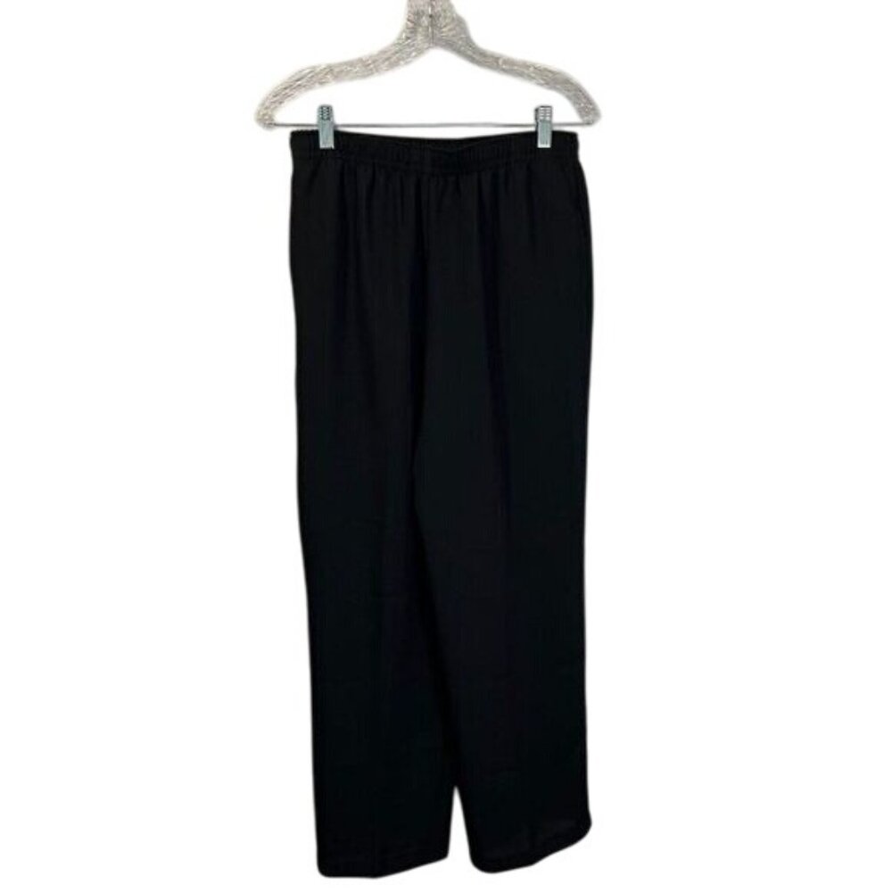 Sag‎ Harbor Women's Pull On Pants Elastic Waist Dress Pants Medium Petite